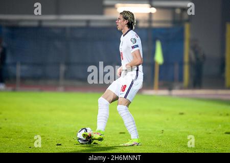 Saint-Marin, novembre 15 2021, le Conor Gallagher d'Angleterre pendant les qualificatifs de coupe du monde Qatar 2022 - Saint-Marin contre l'Angleterre, coupe du monde de la FIFA à Saint-Marin, République de Saint-Marin, novembre 15 2021 Banque D'Images