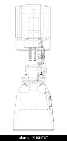 Machine CNC pour le travail des métaux Banque D'Images