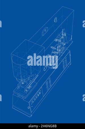 Machine CNC pour le travail des métaux Banque D'Images