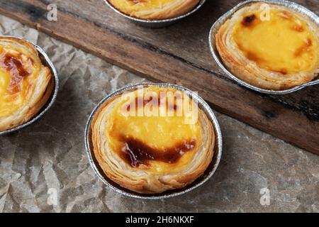 Pasteis de belem, pasteis de nata typique du portugal Banque D'Images