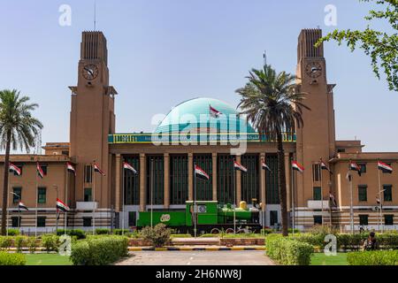 Gare centrale de Bagdad, Bagdad, Iraq Banque D'Images