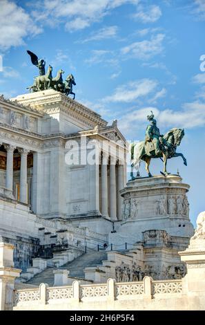 Rome, Piazza Venezia, HDR image Banque D'Images