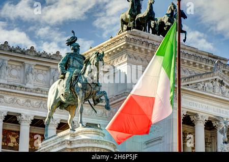 Rome, Piazza Venezia, HDR image Banque D'Images