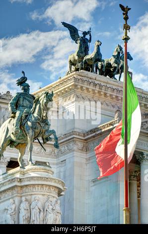 Rome, Piazza Venezia, HDR image Banque D'Images