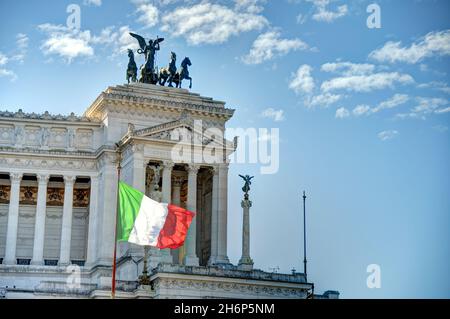 Rome, Piazza Venezia, HDR image Banque D'Images