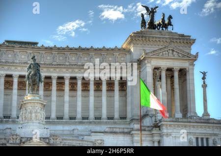 Rome, Piazza Venezia, HDR image Banque D'Images