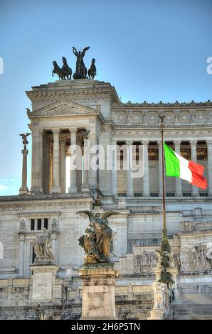 Rome, Piazza Venezia, HDR image Banque D'Images