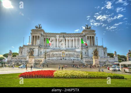 Rome, Piazza Venezia, HDR image Banque D'Images