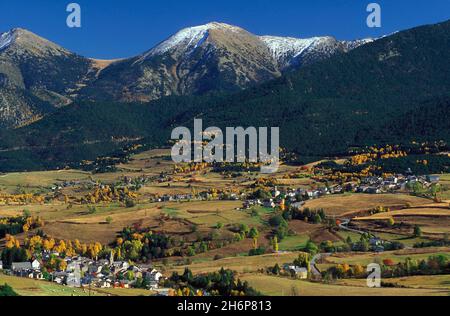 FRANCE.PYRÉNÉES-ORIENTALES (66) CERDAGNE.PIC REDOUN (2672 M) PRÈS DE LA CABANASSE, EN AUTOMNE Banque D'Images