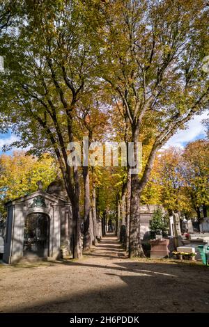 Cimetière de Passy à Paris France Banque D'Images