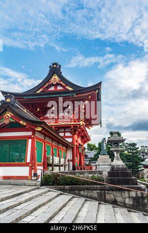 Kyoto, Fushimi ku, Japon, Asie - 5 septembre 2019 : Temple à la fushimi Inari taisha Banque D'Images