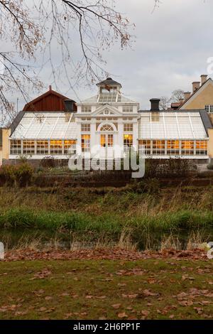 La serre sur le domaine du château de Gripsholm Banque D'Images