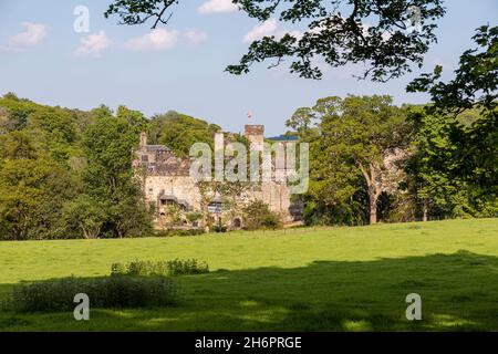 Château de Naworth, datant de 1335, près de Brampton, Cumbria, Royaume-Uni Banque D'Images