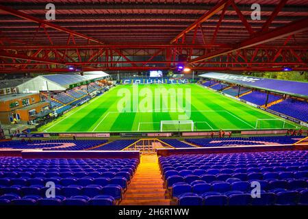 Stockport, Angleterre, le 17 novembre 2021.Vue générale du stade du comté de Stockport lors du match de répétition de la FA Cup entre Stockport County et Bolton Wanderers à Edgeley Park, Stockport, Angleterre, le 17 novembre 2021.Photo de Mike Morese.Utilisation éditoriale uniquement, licence requise pour une utilisation commerciale.Aucune utilisation dans les Paris, les jeux ou une publication de club/ligue/joueur unique crédit: UK Sports pics Ltd/Alay Live News Banque D'Images