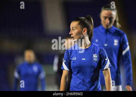 Christie Murray (Birmingham City 10) pendant le match de la Womens Conti Cup entre Birmingham City et West Ham au stade St. Andrew's billion Trophy Stadium à Birmingham, Angleterre Karl W Newton/Sports Press photo Banque D'Images