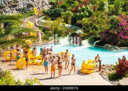 Le parc aquatique Siam Park près de Playa de las Americas à Tenerife, Îles Canaries, Espagne Banque D'Images