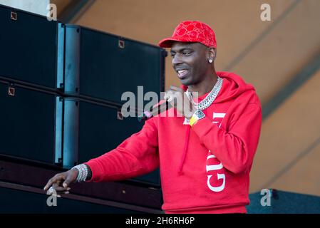 Houston, États-Unis.09ème novembre 2019.Jeune Dolph, vu en spectacle à Astroworld à Houston, TX, le 9 novembre 2019.Le jeune Dolph aurait été tué par balle lors d'une fusillade au volant dans sa ville natale de Memphis, Tennessee.(Photo de Jennifer Lake/SIPA USA) crédit: SIPA USA/Alay Live News Banque D'Images