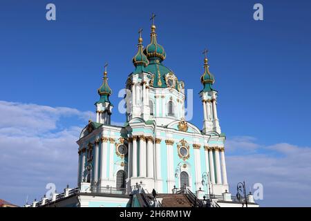 Église Saint Andrews à Kiev Banque D'Images