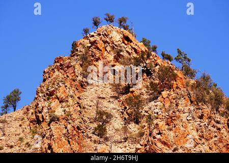 Sommet de montagne près de Parachilna dans les Flinders Ranges en Australie Banque D'Images