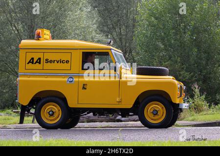 1981 AA, Association automobile, Land Rover Banque D'Images