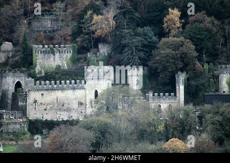 Je suis une célébrité du château de Gwych 2021 Banque D'Images