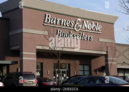 Un magasin Barnes & Noble est photographié dans l'État de Washington, aux États-Unis, en novembre 2021 Banque D'Images