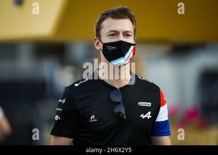 Lusail, Qatar - 18/11/2021, KVYAT Daniil (rus), pilote de réserve de l'écurie Alpine F1 Team, portrait lors du Grand Prix Ooredoo Qatar de Formule 1 2021, 20e tour du Championnat du monde de Formule 1 2021 de la FIA du 19 au 21 novembre 2021 sur le circuit international de Losail, à Lusail, Qatar - photo :Florent Gooden/DPPI/LiveMedia Banque D'Images