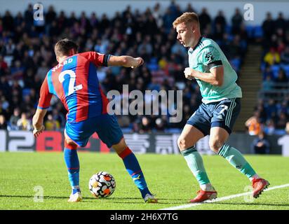 LONDRES, ANGLETERRE - 3 OCTOBRE 2021 : Harvey Barnes de Leicester photographié lors du match de la première ligue 7 2021-22 entre Crystal Palace FC et Leicester City FC à Selhurst Park.Copyright: Cosmin Iftode/Picstaff Banque D'Images