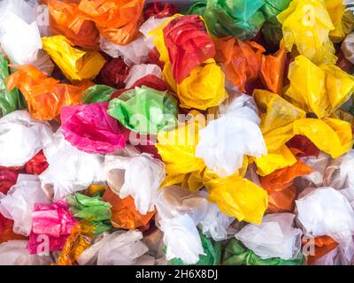 papiers d'emballage de couleur et de fond pour bonbons Banque D'Images