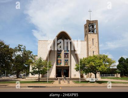 Cathédrale de l'étoile de la mer de Sainte-Marie, Darwin, territoire du Nord, Australie Banque D'Images