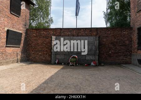 Pologne, petite Pologne, village d'Oswiecim, Auschwitz Birkenau, camp allemand de concentration et d'extermination nazi (1940-1945) Banque D'Images