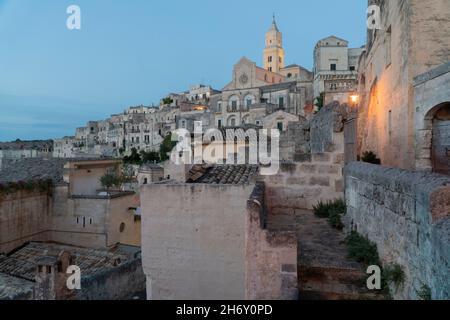 Matera, Italie, août 2020, Sassi di Matera Banque D'Images