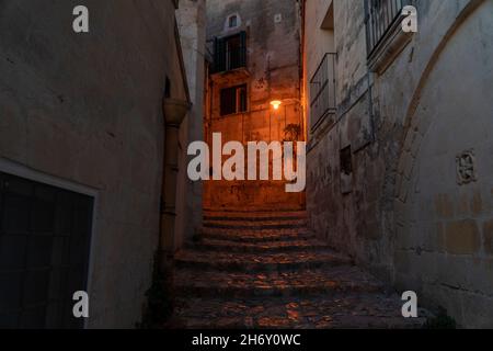 Matera, Italie, août 2020, Sassi di Matera Banque D'Images