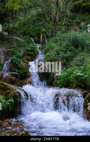 Parco Zompo lo Schioppo, Morino (l'Aquila), Abruzzes, Italie Banque D'Images