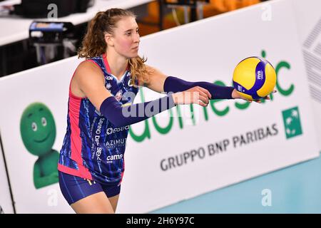 Ekaterina Antropova (Savino Del Bene Scandicci) pendant Savino Del Bene Scandicci vs ASP Thetis Voulas Athènes, coupe du défi de Volleyball féminin à Scandicci (FI), Italie, novembre 18 2021 Banque D'Images