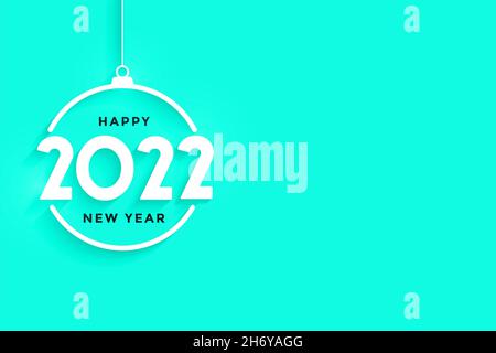 Bannière du nouvel an pour l'année 2022 Banque D'Images