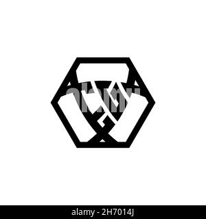 LETTRE du logo DE Monogram EG avec forme de bouclier triangulaire arrondie hexagonale.Logo triangle monogramme, logo bouclier monogramme, lettre triangle bouclier. Illustration de Vecteur