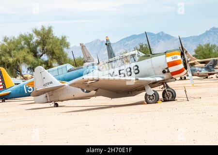 Avion au musée de l'Air et de l'espace de Pima Banque D'Images