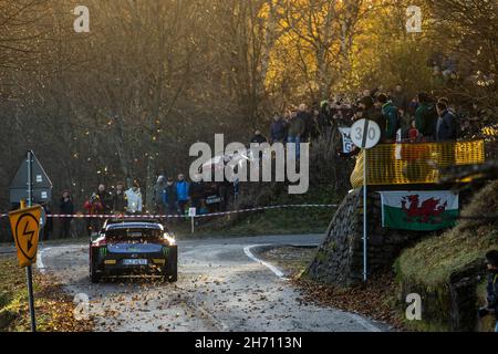 02 Solberg Oliver (swe), Edmondson Elliot (gbr), Hyundai 2C Competition, Hyundai i20 coupe WRC, action pendant le Rallye ACI Monza, 12e tour du WRC 2021 de la FIA, FIA World Rally Championship, du 18 au 21 novembre 2021 à Monza, Italie - photo Nikos Katikis / DPPI Banque D'Images