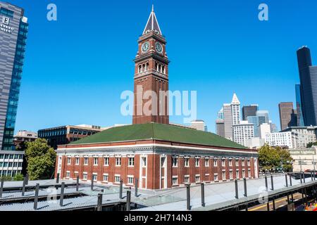 King Street Station, Seattle, Washington, États-Unis Banque D'Images