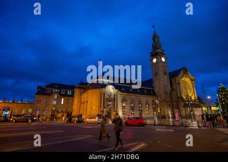 Gare centrale de Luxembourg.Luxembourg ville, Luxembourg Banque D'Images