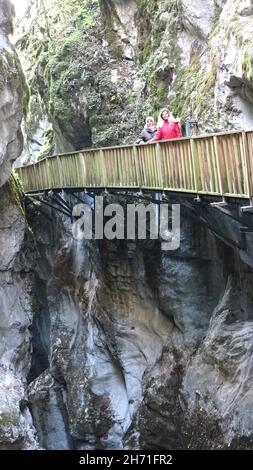 Horma Canyon est l'un des nombreux canyons du parc national des montagnes Küre. Le sentier de randonnée est long de 4 km entre Horma Village et Ilıca Village. Banque D'Images