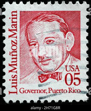 Luis Munoz Marin sur le timbre-poste américain Banque D'Images