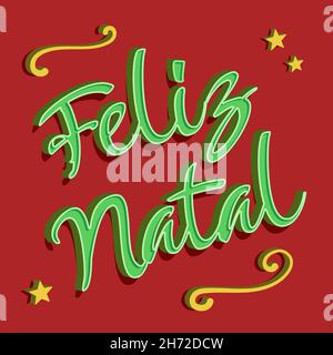 Joyeux Noël. moderne portugais brésilienTraduction - Joyeux Noël Illustration de Vecteur