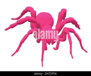 Motif Arachnide de couleur rose Uni Illustration de Vecteur