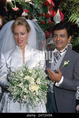 Casey Kasem et Jean Kasem à leur mariage en 1980 crédit: Ralph Dominguez/MediaPunch Banque D'Images