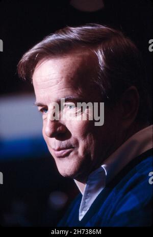 Franco Zeffirelli (1923-2008) Directeur du film et de la télévision italien, homme politique, chef et épaules Portrait, Bernard Gotfryd, 1972 Banque D'Images