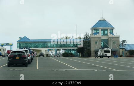 Lewes, Delaware, États-Unis - le 21 septembre 2021 - la construction du terminal de ferry de Lewes - Cape May pendant la journée Banque D'Images