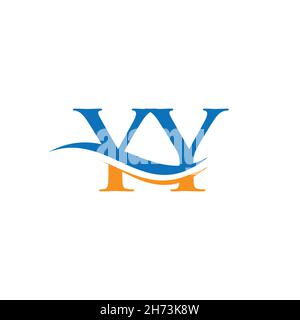 Logo YY de la lettre initiale liée.Moderne lettre YY logo design vecteur avec moderne tendance Illustration de Vecteur