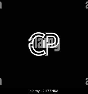 Professionnel innovant logo initial CP et logo CP.Lettre CP minimaliste élégant Monogramme.Symbole et signe de l'alphabet artistique Premium Business Illustration de Vecteur